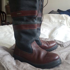 Waterproof leather riding/ sailing boots with gore-tex lining